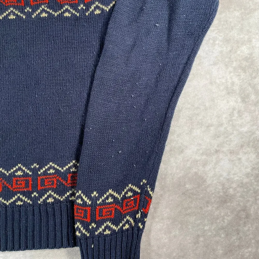 70’s 80’s Ferranti California Multi Patterned Knit Sweater
